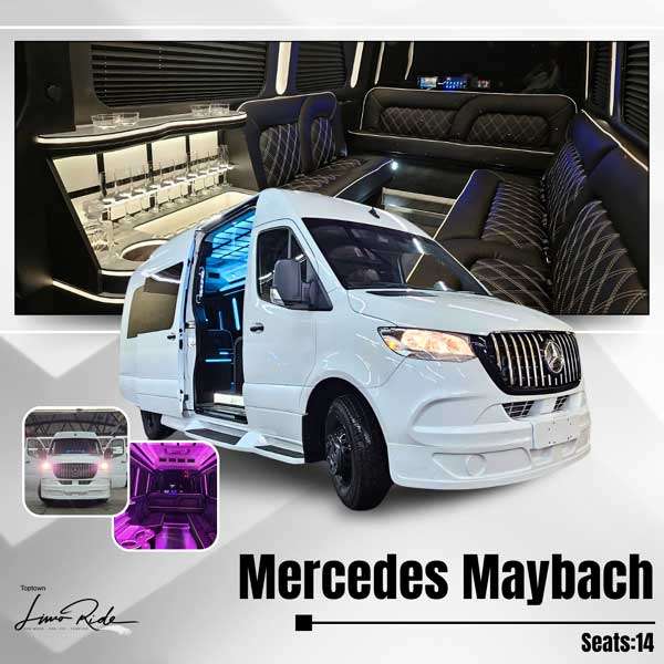 Mercedes Sprinter Party Bus - NJ Party Bus Rentals Toptown LimoRide